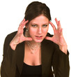 angry businesswoman