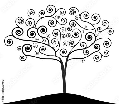 art nouveau tree