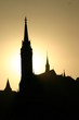 church in sunset