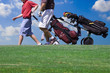 two golfer walking