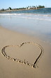 heart in the sand