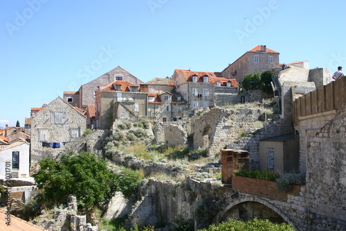 ruins in dubrovnik ruins in dubrovnik