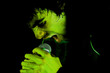 scream in microphone