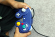 a kid playing a video game