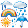 shiny weather icons