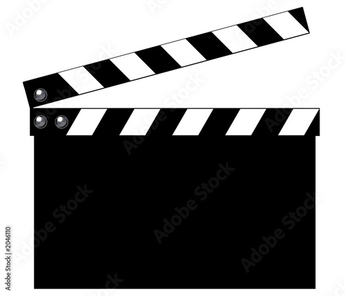 Illustration: clapboard / clapper clapboard / clapper