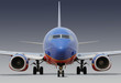 Photo: southwest airlines airplane with clipping path southwest airlines airplane with clipping path