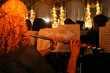 the flutist in an orchestra