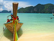 thai boat and beach