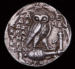 greek silver coin owl greek silver coin owl