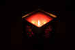 romantic candle with hieroglyph romantic candle with hieroglyph