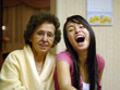 grandmother and granddaughter enjoy