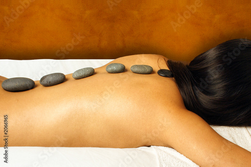 Photo: hot stone massage hot stone massage