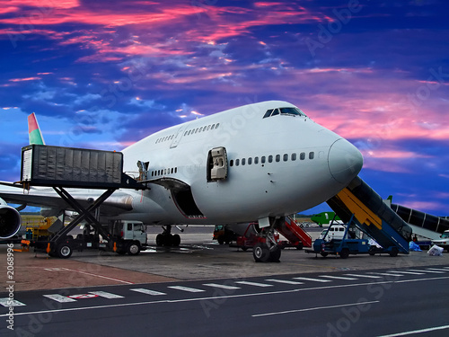loading the plane