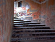 escalier et ville de roumanie