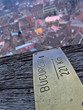 plaque indiquant la distance