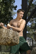 Photo: baling hay baling hay