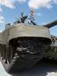 girl on the tank