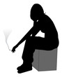 smoking silhouette