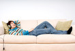 on the couch