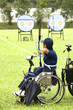 wheel chair archery for disabled persons