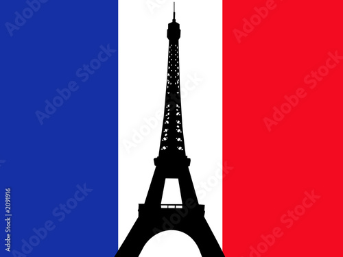 Pictures Of France Flag. eiffel tower french flag