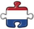 bottone puzzle olandese -  holland button flag