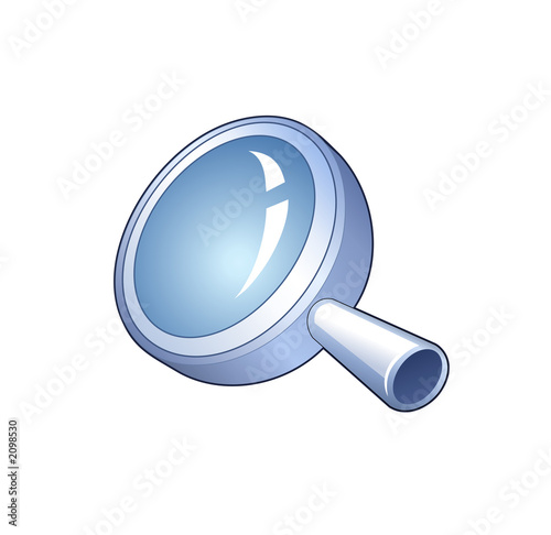 search symbol - detailed icon of magnifying glass