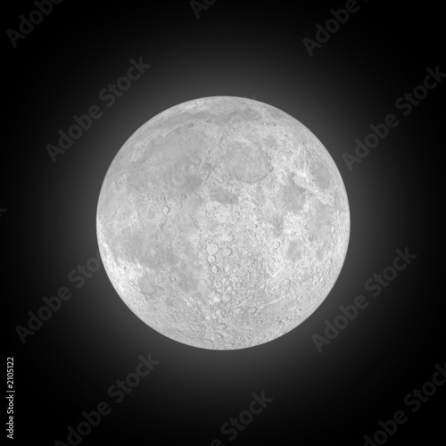 Photo: full moon on black sky full moon on black sky