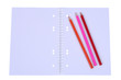 open spiral notepad