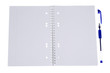 open spiral notepad