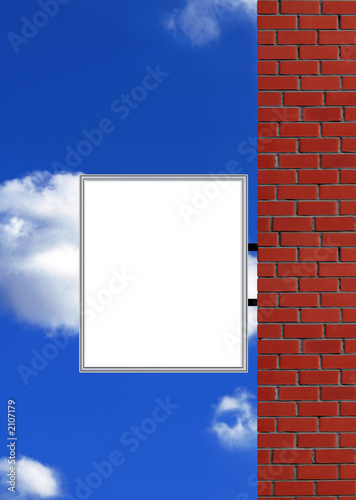 Leinwandbild Motiv blank billboard