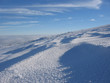 Leinwandbild Motiv mountain side in winter