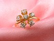 diamond ring on rosy silk folds diamond ring on rosy silk folds