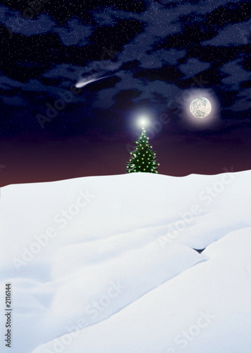Leinwandbild Motiv albero di natale