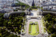 bird`s eye view of trocadero