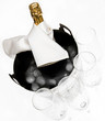 champagne in ice