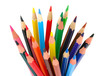 bunch of colored pencils