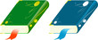 green and blue books