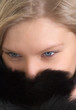 pensive girl in fur