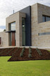 garden with pine bark