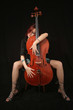 sexy girl with viola sexy girl with viola