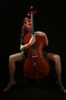 sexy girl with viola