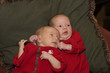 brother holding sister