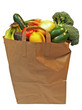 bag of fresh fruits and vegetables
