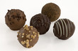 five assorted truffles