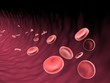 blood flow 3d illustration