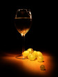 evening wine still life