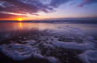 sunset on the beach