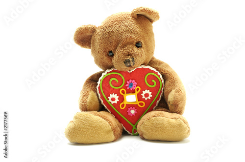 Photo: teddy bear with big sweet heart teddy bear with big sweet heart